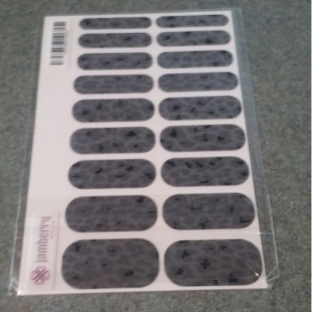 Brand New Black and Gray Jamberry Nails